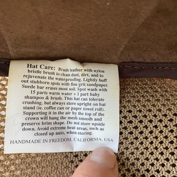 Monterey Bay Breeze Men’s Brown leather Hat Size M/L - Picture 6 of 8